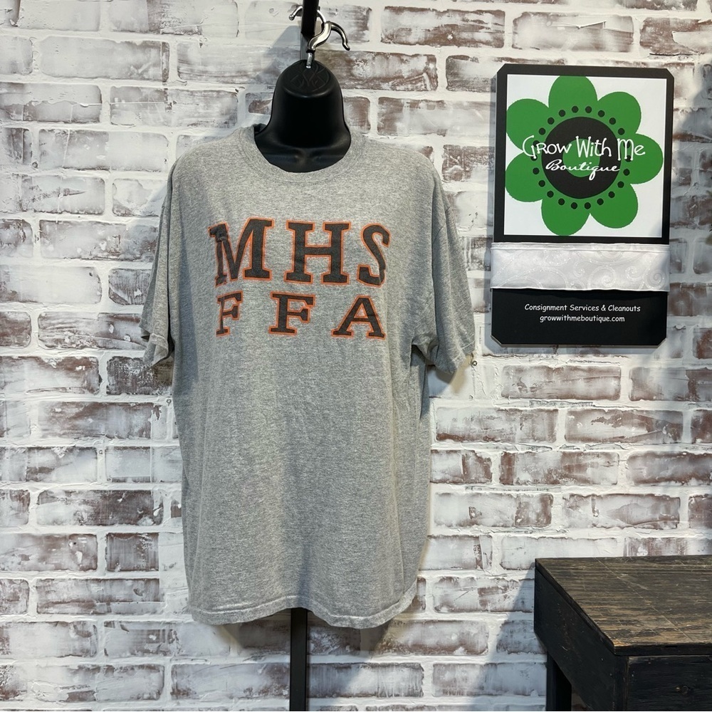 Jerzees Classic Gray Cotton Blend Tee monroe bearcats large